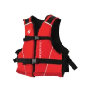 A red life jacket